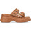 Envie Shoes Καλοκαιρινές Γυναικείες Πλατφόρμες Χαμηλές Καφέ E96-23370-36