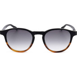 Safilo BURATTO 02/S 581 Ανδρικά Γυαλιά Ηλίου Τετράγωνα Κοκάλινα Μαύρα με Μαύρο Φακό