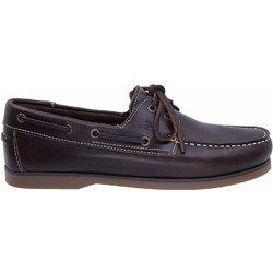 Boxer Ανδρικά Μοκασίνια Boat Shoes Δερμάτινα Καφέ 19503-10-014