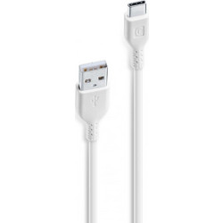 Cellular Line USBDATA06USBCW USB-A to USB-C 0.6m White