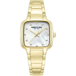 Kenneth Cole Γυναικείο Ρολόι με Χρυσό Μεταλλικό Μπρασελέ KCWLG0087803