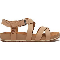 Timberland Δερμάτινα Γυναικεία Σανδάλια Μπεζ TB0A2QTF-EN3