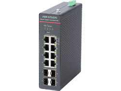 Hikvision DS-3T1512HP-SI-8P4F/NPU Managed L2 Switch με 8 Θύρες Ethernet 1000Mbps και 4 SFP θύρες