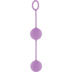 ToyJoy Rock & Roll Κολπικές Μπάλες Σιλικόνη Γυάλινες PVC Βινύλιο Ανοιχτό Μωβ
