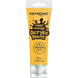 Keyroad Neon Orange Ακρυλικό Χρώμα Ζωγραφικής 75ml