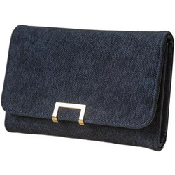 Fragola Μεγάλο Γυναικείο Πορτοφόλι με Clip Navy Μπλε PC399