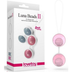 Lovetoy Luna II Σετ Κολπικές Μπάλες Μπλε Ροζ 2τμχ