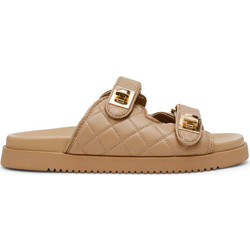 Steve Madden Δερμάτινα Γυναικεία Σανδάλια Μπεζ SM11003714-217