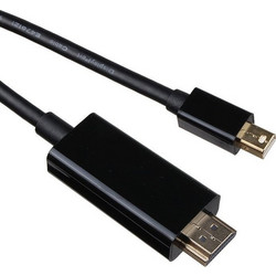 Vcom Καλώδιο Mini DisplayPort to HDMI Male 1.8m Black CG615-1.8M-4K-BK