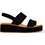 Crocs Καλοκαιρινές Γυναικείες Πλατφόρμες Χαμηλές Μαύρες 211802-0RI