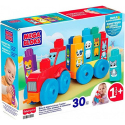 Mega Bloks First Builders Τρακτέρ με Ζωάκια 18+ Μηνών JKG33