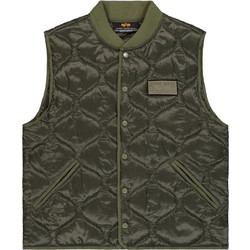 Alpha Αμάνικο Ανδρικό Μπουφάν Puffer Χακί 266107-142