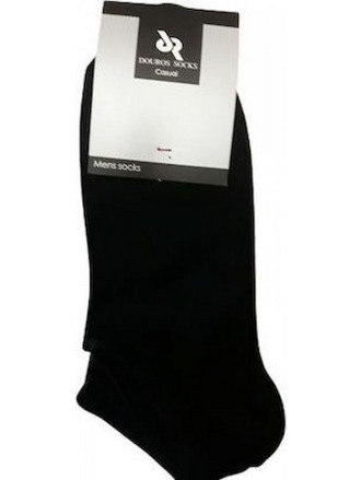 DOUROS Ανδρικές Κάλτσες Κοντές Μαύρες 3Pack 019