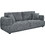 HomeMarkt Structo Τριθέσιος Καναπές 227x94x88cm HM3329.01