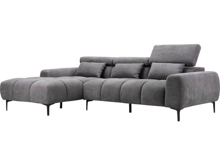 HomeMarkt Divya Γωνιακός Καναπές Αριστερή Γωνία Γκρι 264x175x99cm HM3267.12L
