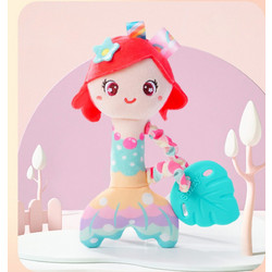 Jollybaby Mermaid Blue Υφασμάτινη Κουδουνίστρα