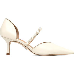 Steve Madden Γόβες Δερμάτινες με Τακούνι Στιλέτο με Στρας Εκρού 11005221-03