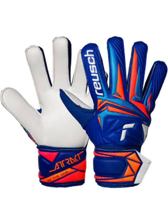 Reusch Attrakt Solid Παιδικά Γάντια Τερματοφύλακα Μπλε Κόκκινα 5672515-4126