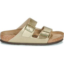 Birkenstock Arizona Δερμάτινα Γυναικεία Σανδάλια Ανατομικά Χρυσά 1016110