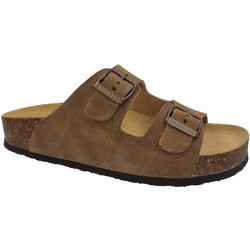 Plakton Γυναικεία Σανδάλια Suede Ανατομικά Καφέ 340010-213