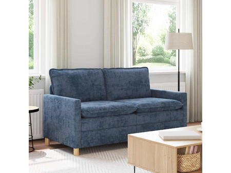 vidaXL Διθέσιος Καναπές Microfiber Μπλε 156x81x87cm 42028865