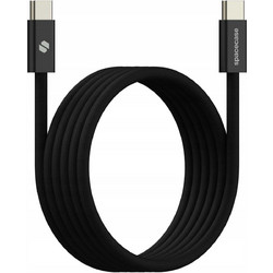 Spacecase CL06 Magnetic Braided USB-C to USB-C 100W 1m Black