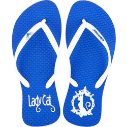 Elenross Γυναικείες Σαγιονάρες Royal Blue Λευκές SA63440W