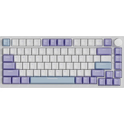 Ajazz AK820 Μηχανικό Gaming Πληκτρολόγιο TenKeyLess RGB White Purple