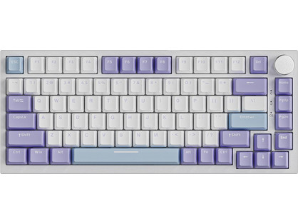 Ajazz AK820 Μηχανικό Gaming Πληκτρολόγιο TenKeyLess RGB White Purple