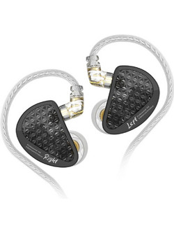 KZ AS16 Pro Ακουστικά Ψείρες In-Ear Διαφανή Μαύρα