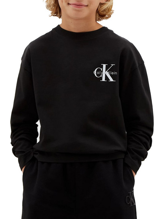 Calvin Klein Παιδικό T-Shirt Μακρυμάνικο Μαύρο LV1CKTJA17-BEH