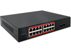 Qoltec 52364 Unmanaged L2 Switch με 16 Θύρες Ethernet 1000Mbps και 2 SFP θύρες
