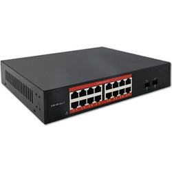 Qoltec 52364 Unmanaged L2 Switch με 16 Θύρες Ethernet 1000Mbps και 2 SFP θύρες