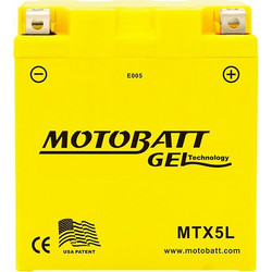 Motobatt Μπαταρία Μοτοσυκλέτας MTX5AL 85A 5Ah