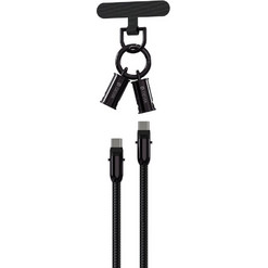 Devia Extreme Speed Series Braided Keychain USB-C to USB-C 60W 1.2m Black 6938595386145
