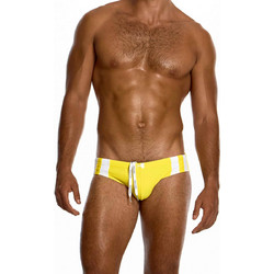 Modus Vivendi Water Sports Αθλητικό Ανδρικό Μαγιό Σλιπ με Σχέδια Κίτρινο AS2612