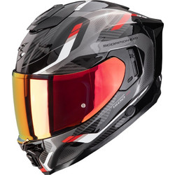 Scorpion Exo 1500 Air Sleek Black Red Κράνος Μηχανής Full Face 1450gr