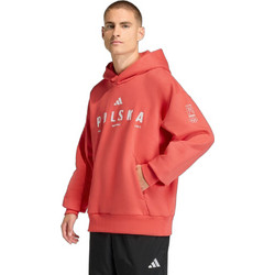 Adidas POC GFX Ανδρικό Αθλητικό Φούτερ με Κουκούλα Πορτοκαλί JX1150