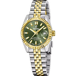 Festina Γυναικείο Ρολόι με Ασημί Χρυσό Μεταλλικό Μπρασελέ F200884