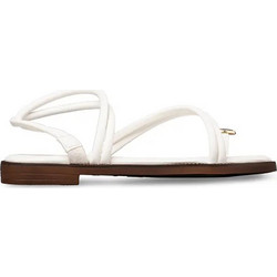 Envie Shoes Δερμάτινα Γυναικεία Σανδάλια Λευκά E96-23330