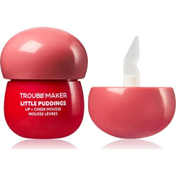 Trouble Maker Little Pudding Coral Pink Liquid Blush Lip & Cheek 5gr