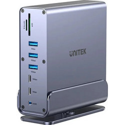 Unitek D1135A USB-C Dock Docking Station με HDMI PD Ethernet και Σύνδεση 3 Oθονών
