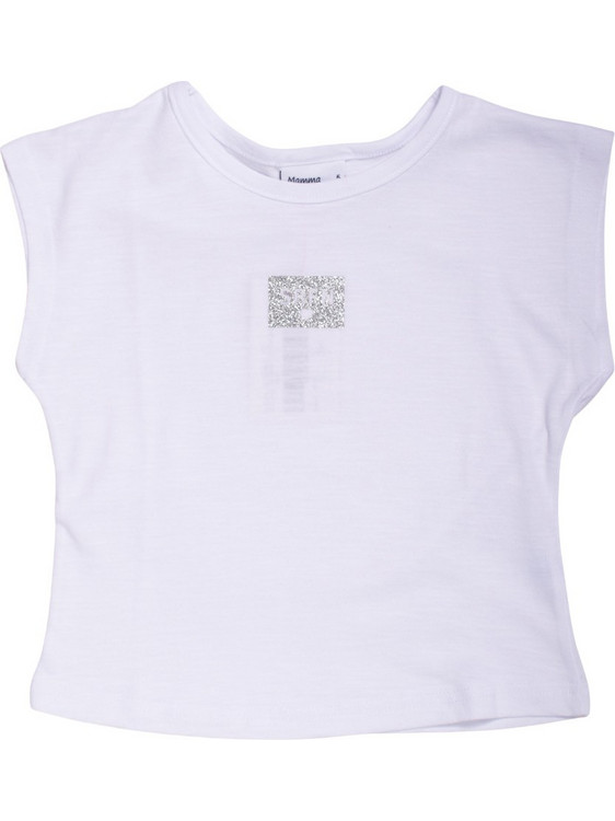 Serafino Παιδικό Crop Top Αμάνικο Λευκό SU26-6682