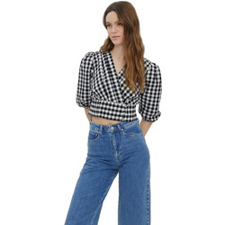 Vero Moda Γυναικείο Καλοκαιρινό Crop Κρουαζέ Top Μαύρο 10260060