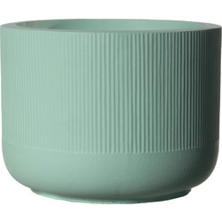Supergreens Petal XL Γλάστρα Στρογγυλή Πήλινη Πράσινο Mint 52x36cm D-4270-8