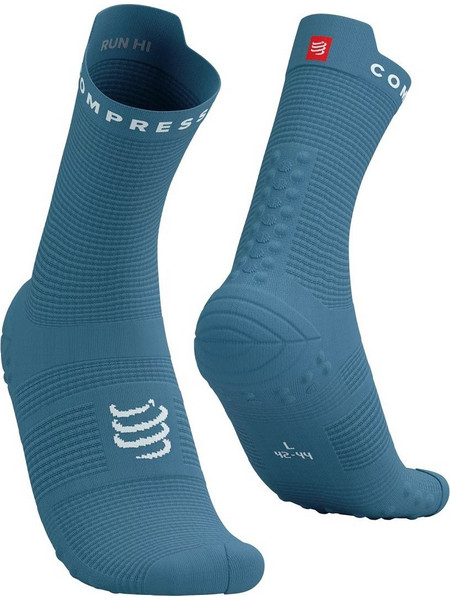 Compressport Pro Racing Ανδρικές Κάλτσες Ψηλές με Σχέδια Μπλε 7490-T1-35-38