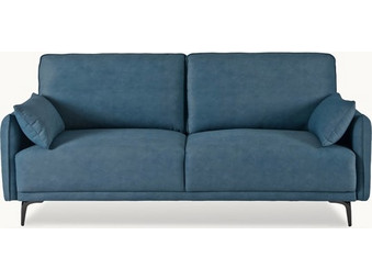 Ravenna lmada Steel Blue Τριθέσιος Καναπές Μπλε 210x91x89cm