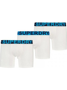 Superdry Ανδρικά Μποξεράκια Σετ 3Pack Λευκά M3110476A