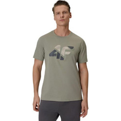 4F Ανδρικό Αθλητικό T-Shirt Πράσινο 4FWSS26TTSHM2667-43S