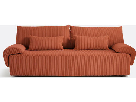 La Redoute Maona Τριθέσιος Καναπές Βελούδινος 206x106x85cm